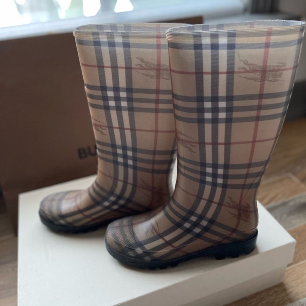 Burberry Nova Check Rain Boots